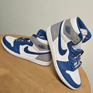 Blue and White Size 18 Jordan Nike Dunks Shoes